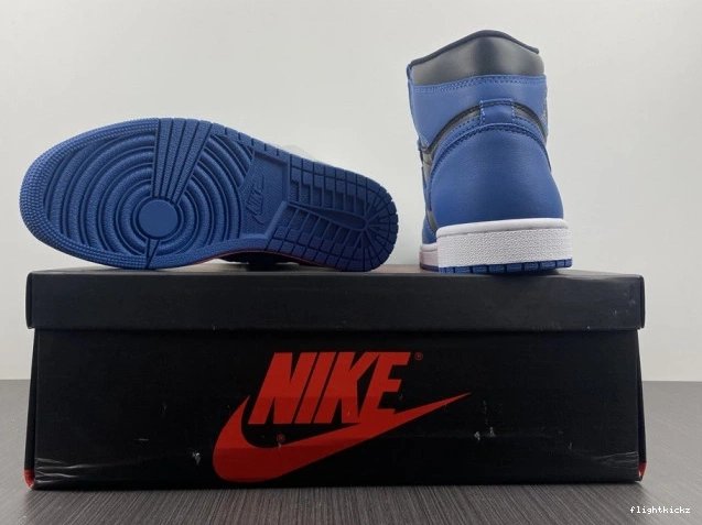 OG 1 Air Jordan 555088-404 High Retro Blue' Marina 'Dark 0817